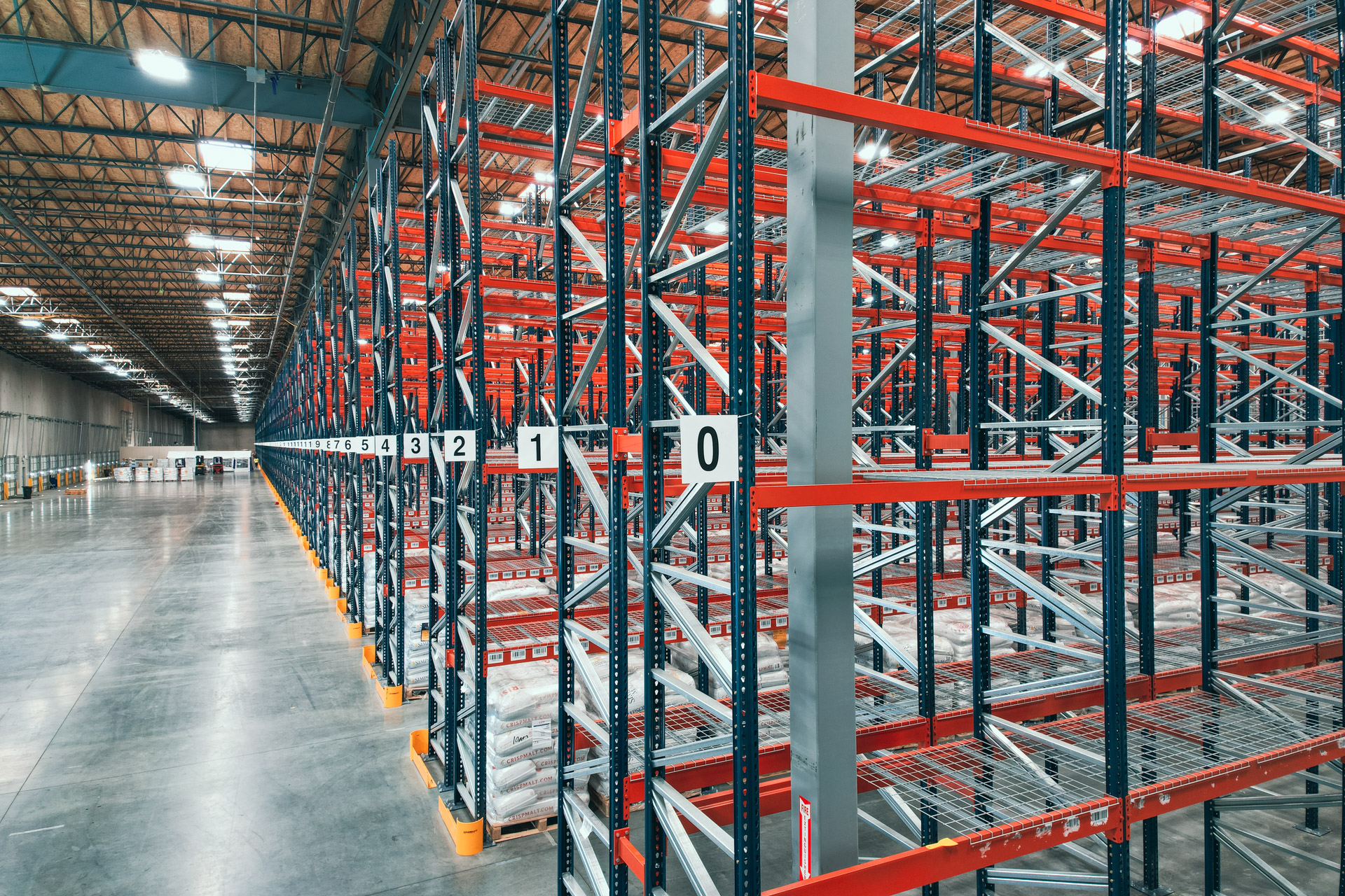 Industrial pallet racking warehouse in Farragut Tennessee